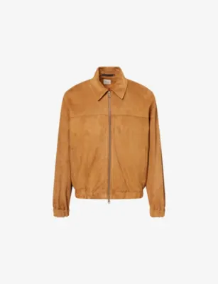 PAUL SMITH Collared Suede Bomber Jacket