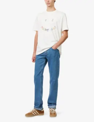 PS BY PAUL SMITH Happy Printed Cotton T-Shirt detail 2