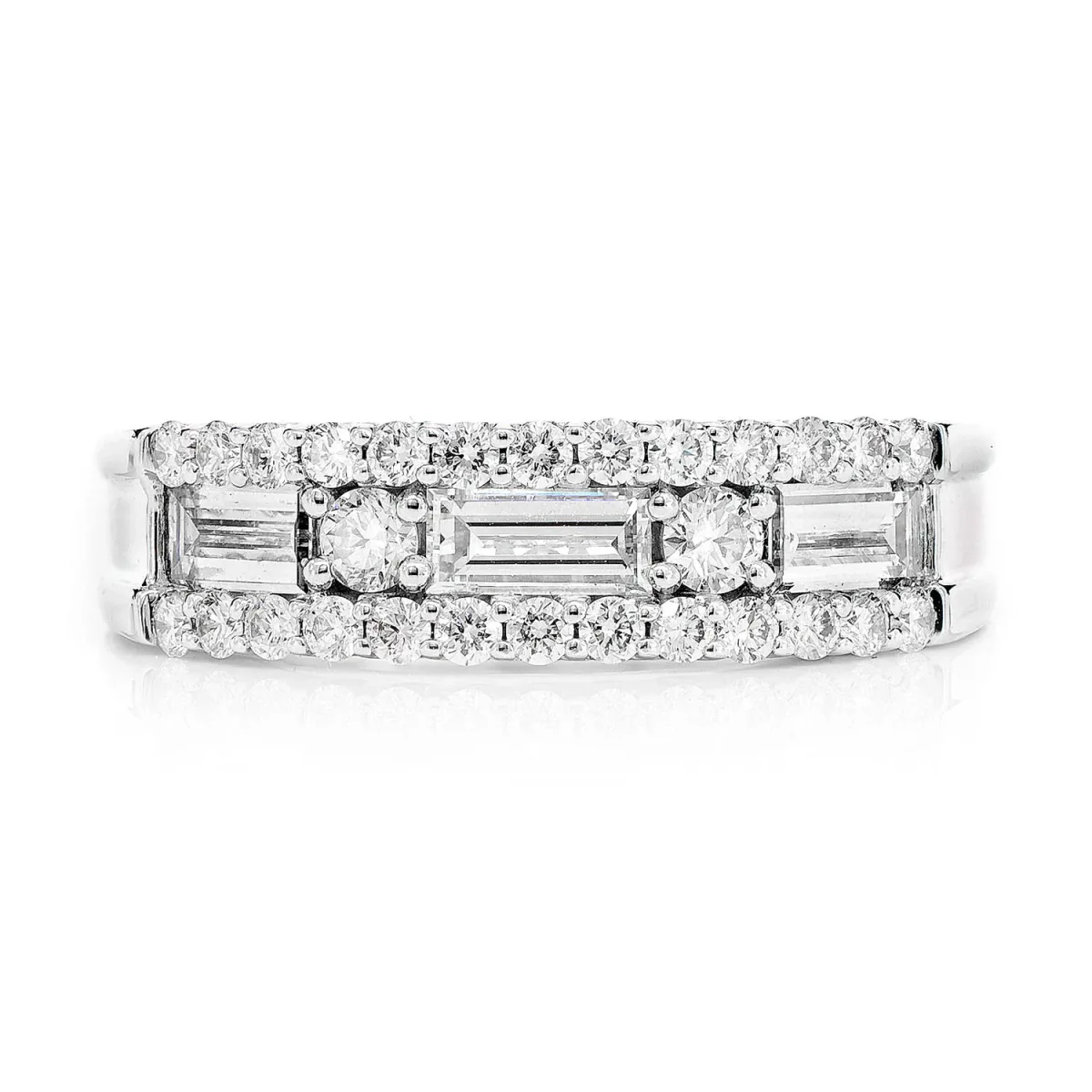 For Him Diamond Bridge Band in White Gold / Natural Diamond – Ring