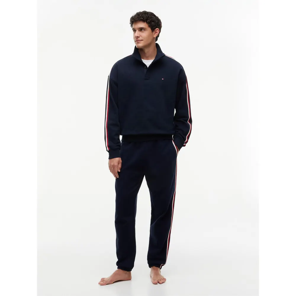 Tommy Hilfiger Men's Global Stripe Cotton Joggers detail 3