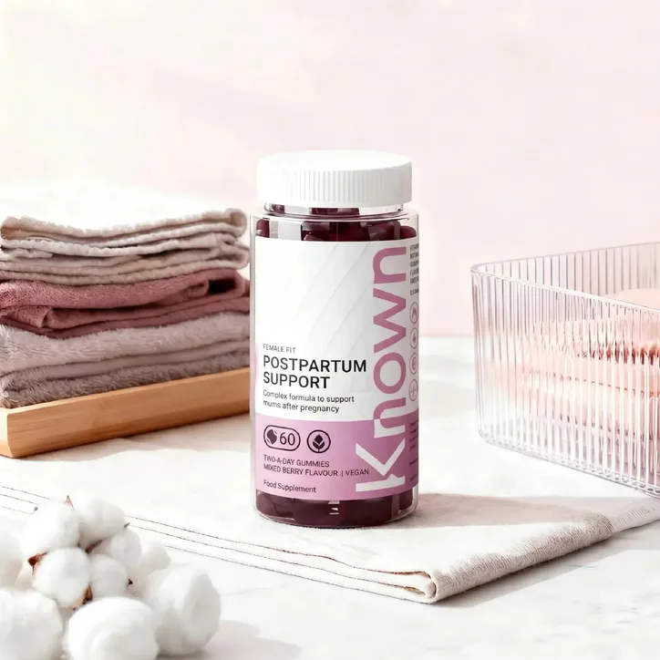 Known Nutrition Postpartum Support Vegan 60 Gummies, additional product view 2