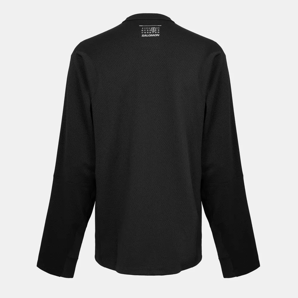 MM6 Maison Margiela Mens x Salomon Motomesh Sweater in Washed Black, additional product view 2