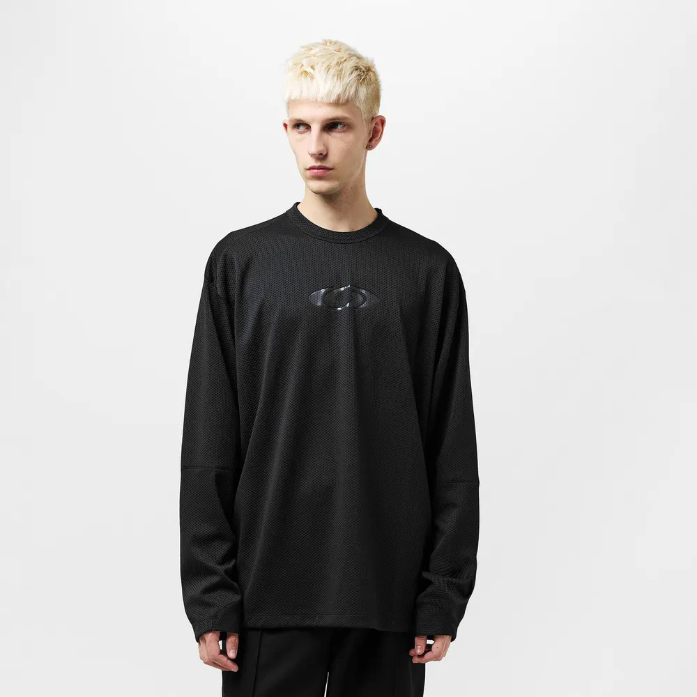 MM6 Maison Margiela Mens x Salomon Motomesh Sweater in Washed Black, additional product view 3