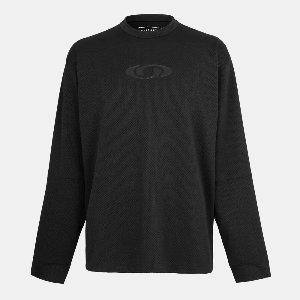 MM6 Maison Margiela Mens x Salomon Motomesh Sweater in Washed Black – Clothing
