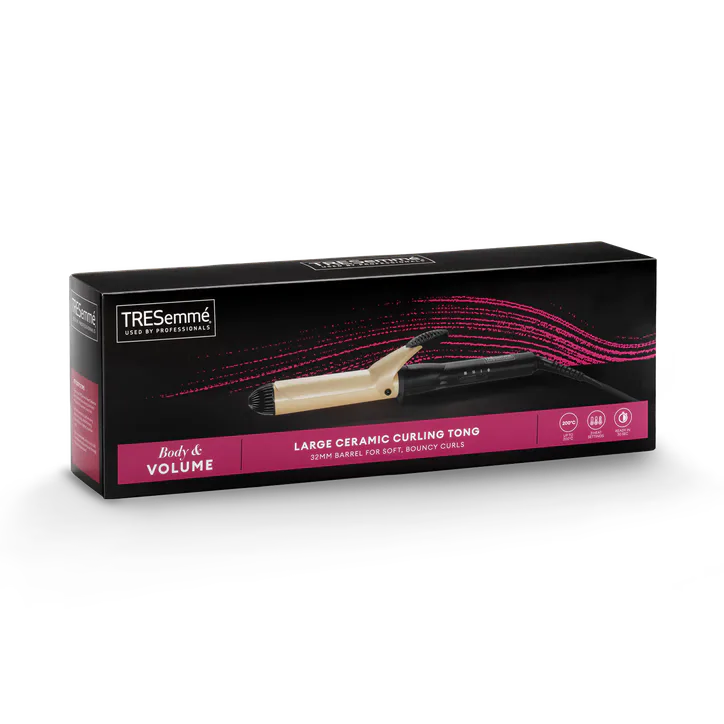 TRESEMME TRESemmé Large Ceramic Curling Tong Black 2805DU – Beauty > Electrical Beauty > Hair Styling