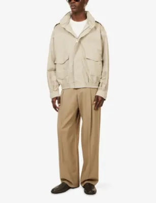 SIMKHAI Shane Funnel-Neck Tech Woven Jacket detail 2