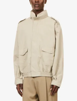 SIMKHAI Shane Funnel-Neck Tech Woven Jacket detail 3