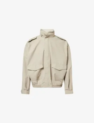 SIMKHAI Shane Funnel-Neck Tech Woven Jacket
