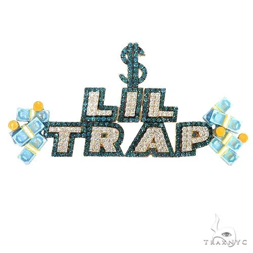 RINA - For Him CUSTOM Custom Made 'LIL TRAP' Diamond Pendant 67181 in Rose Gold – Pendant