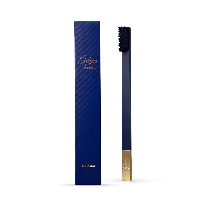 Apriori Sapphire Blue Gold Medium Toothbrush