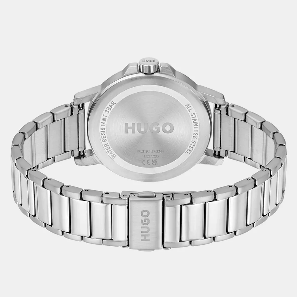 Hugo Gents HUGO #SMOOTH Stainless Steel Bracelet Watch detail 2
