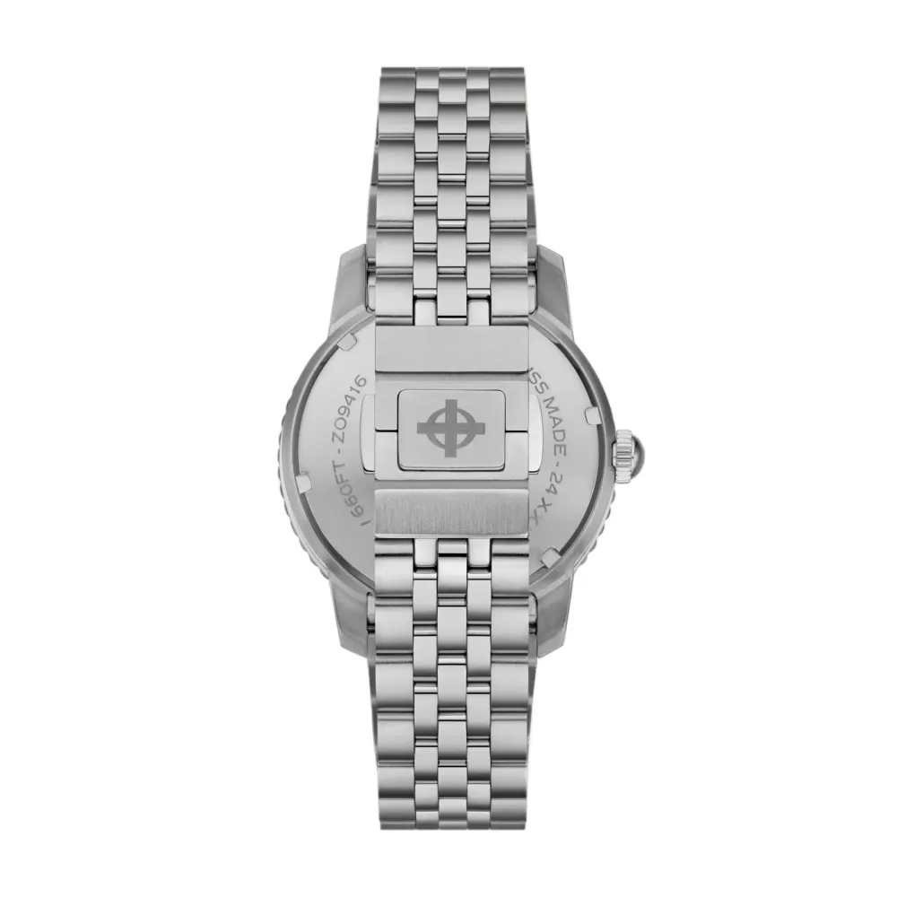 Zodiac Super Sea Wolf GMT Automatic Stainless Steel Watch detail 2
