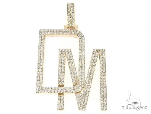 RINA - For Him CUSTOM 14k Yellow Gold Custom Made DM Pendant 65420 in Rose Gold – Pendant