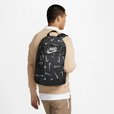 Nike Backpack (21L) - Black/Black/White in Black/Black/White – Nike men's and unisex
