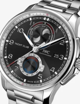 IWC Portugieser Yacht Club Moon & Tide 44.6mm Stainless Steel Automatic Watch detail 2