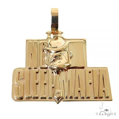 RINA - For Him CUSTOM Custom Made 'No Sleep Mafia' Pendant 67451 in Rose Gold – Pendant