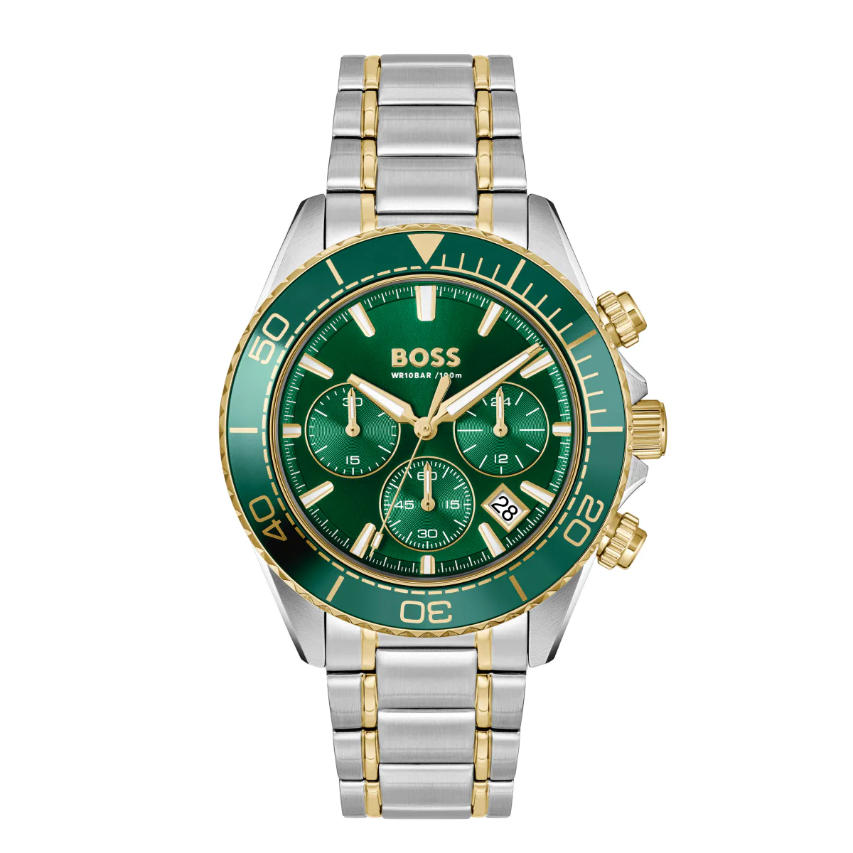 BOSS Sealiner Chronograph 44mm Mens Watch Green