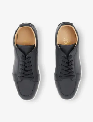 CHRISTIAN LOUBOUTIN Rantulow Leather Leather Low-Top Trainers - EUR 43 / 9 UK MEN in BLACK, additional product view 2