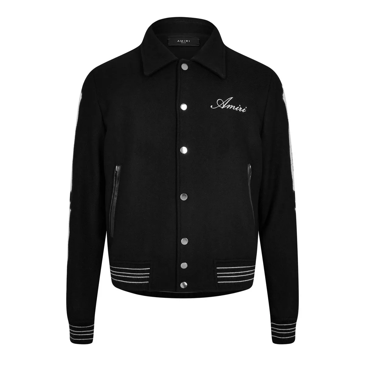 Amiri Men's Bones Wool Long Sleeve Varsity Jacket
