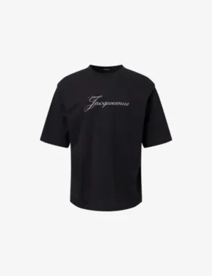 JACQUEMUS Le Jacquemus Logo-Print Cotton and Hemp-Blend T-Shirt
