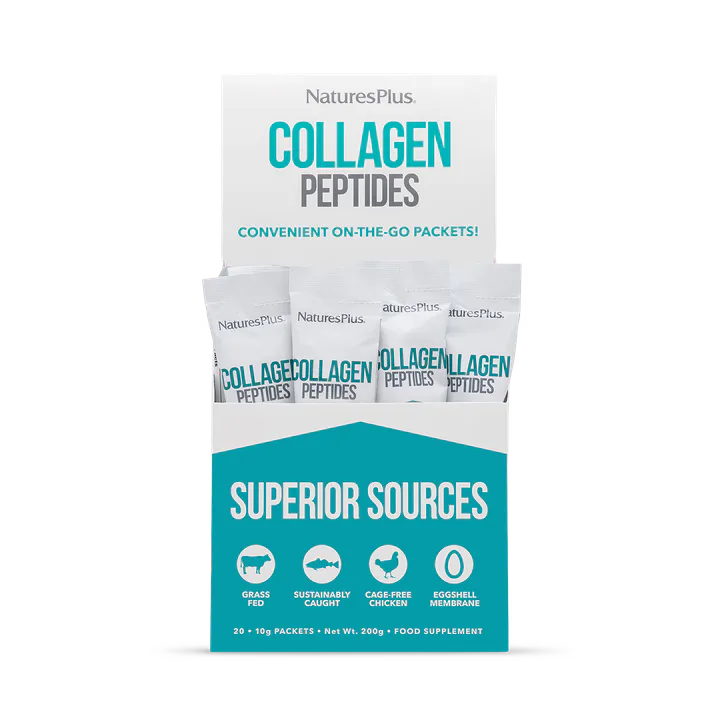 NaturesPlus Collagen Powder with Vitamin C 20 Stick Packs