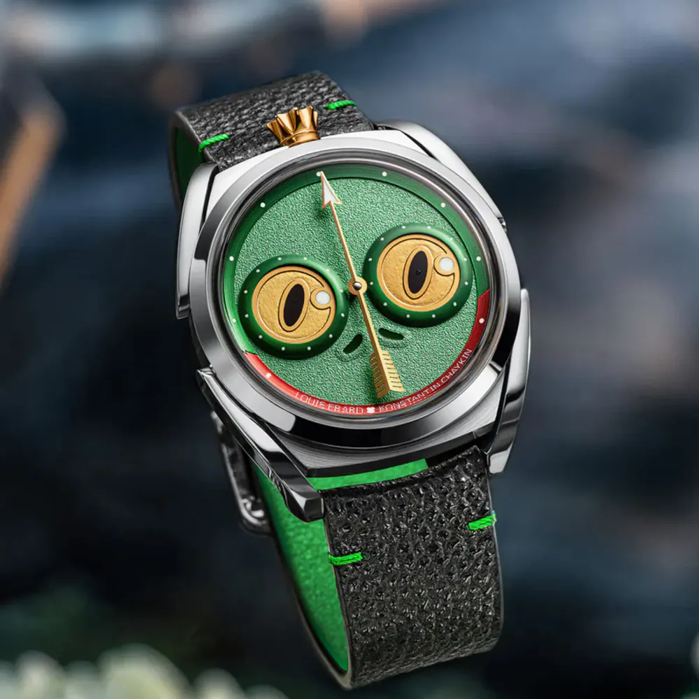 Louis Erard X Konstantin Chaykin Unfrogettable Green 40mm Limited Edition Mens Watch in Green, additional product view 2