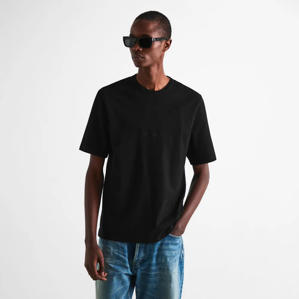 Saint Laurent Men's Logo T-Shirt detail 3