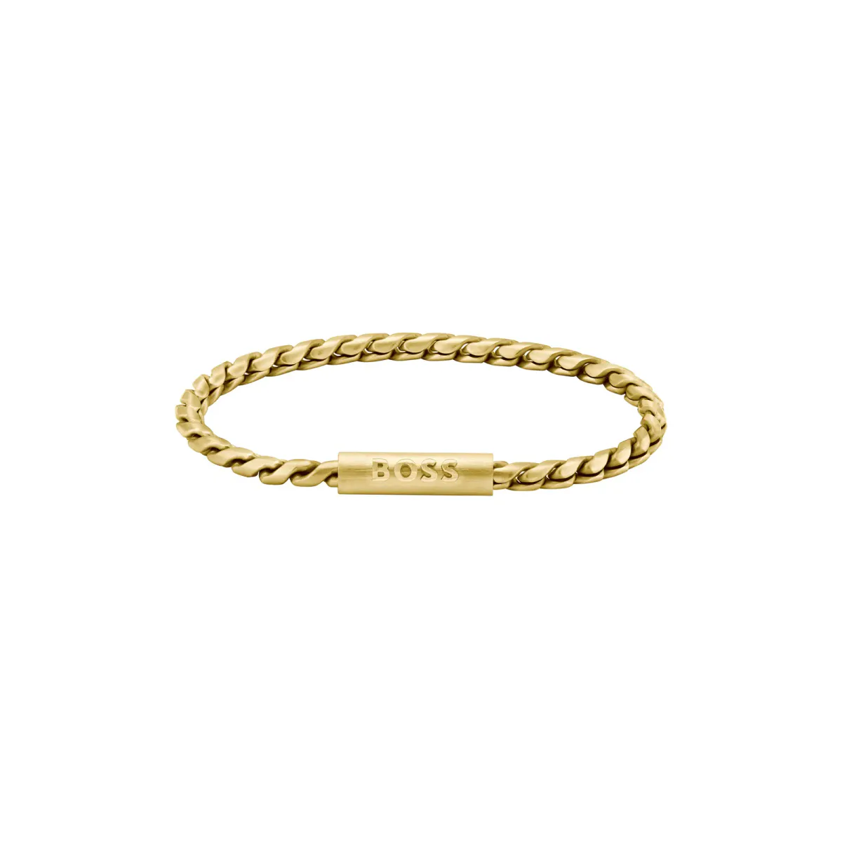 BOSS Gents BOSS Doran Yellow Gold Coloured Chain Link Bracelet