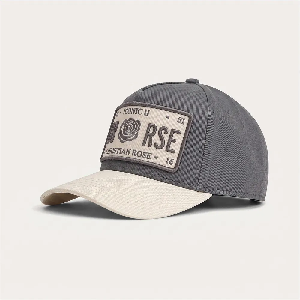 Christian Rose Men's Contrast Iconic II Plate Baseball Cap