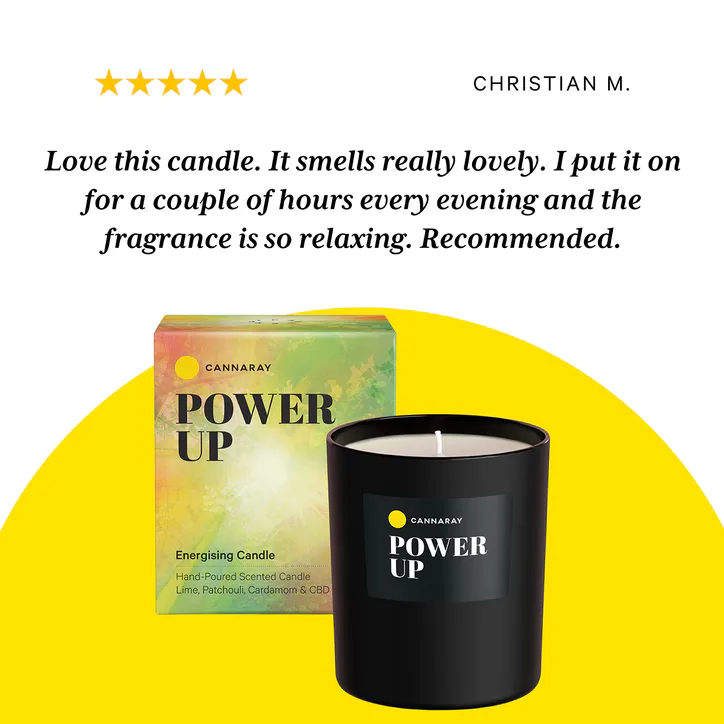 Cannaray Candle Power Up detail 3
