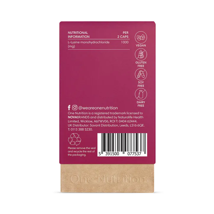 One Nutrition L-Lysine - 60 Capsules detail 2
