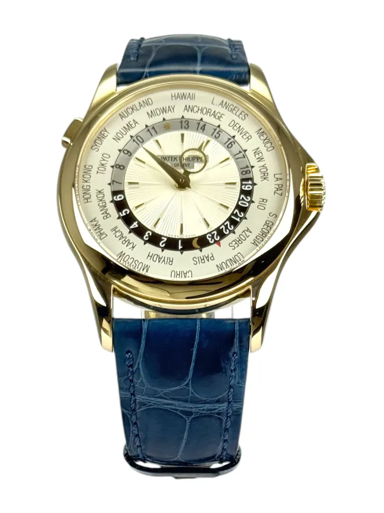 Patek Philippe World Time 5130J-001 — 2014 — Very good in Silver Baton – Pre-owned watches
