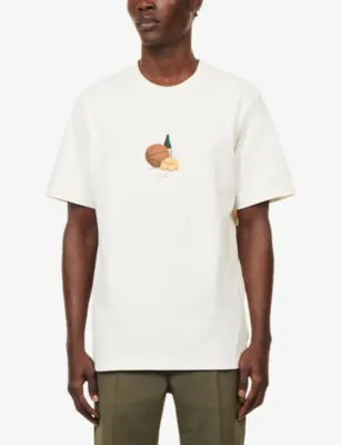 LES DEUX Lemons Graphic-Print Cotton T-Shirt detail 3