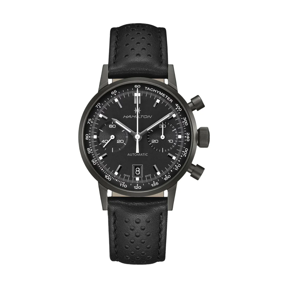 Hamilton American ClassicIntra-Matic Auto Chrono 40mm Unisex Watch Black