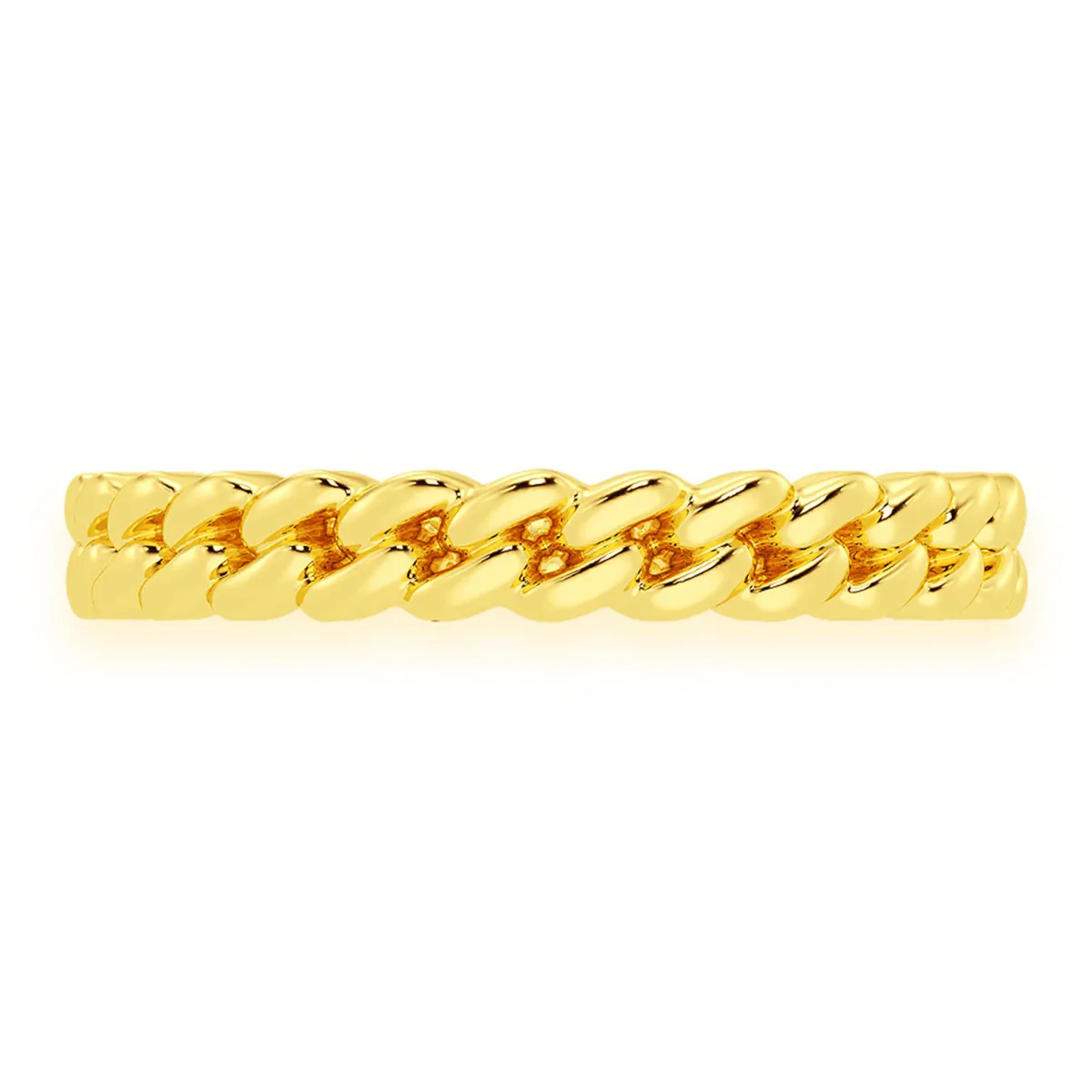 For Him Solid Gold Cuban Ring