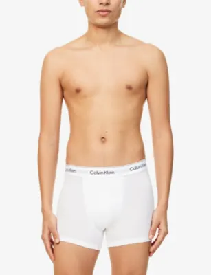 CALVIN KLEIN Icon Relaxed-Fit Stretch-Cotton Trunks detail 2