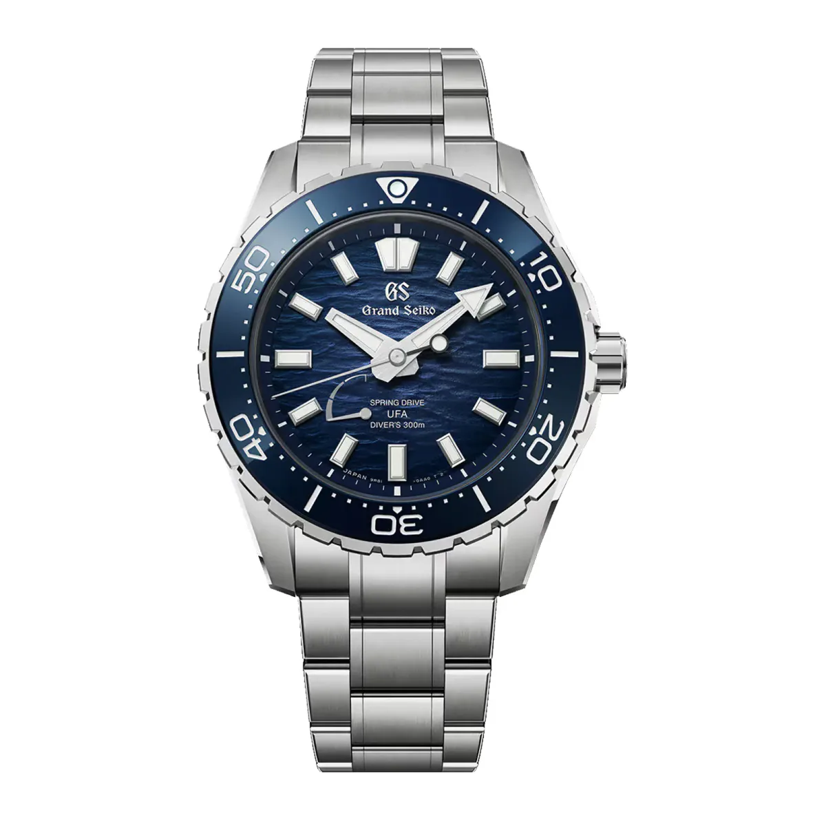 Grand Seiko Evolution 9 Spring Drive U.F.A Ushio 300 Diver 40.8mm Mens Watch Blue