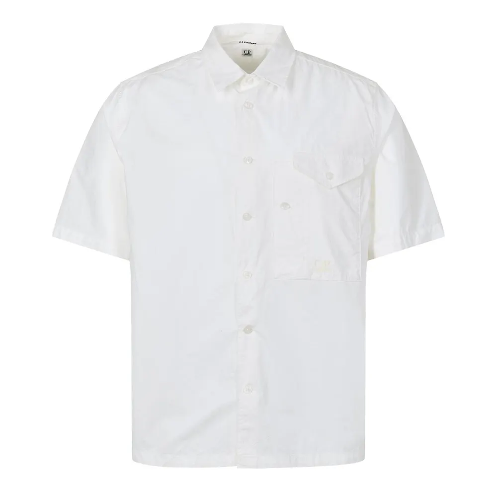 CP Company Short Sleeve Embroidered Logo Shirt