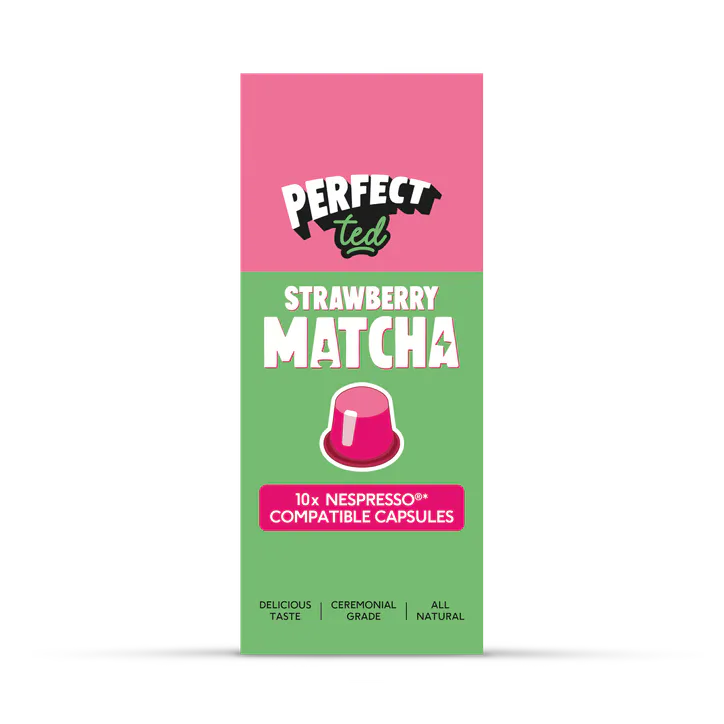 PerfectTed Perfect Ted Matcha Nespresso Pods Strawberry Pods x10