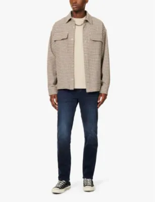 NEUW Lou brand-patch straight-leg regular-fit stretch-denim blend jeans - 33/32 detail 2