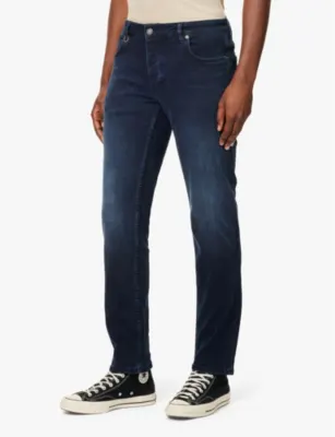 NEUW Lou brand-patch straight-leg regular-fit stretch-denim blend jeans - 33/32 detail 3