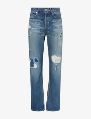 JW ANDERSON Distressed Straight-Leg Denim Jeans