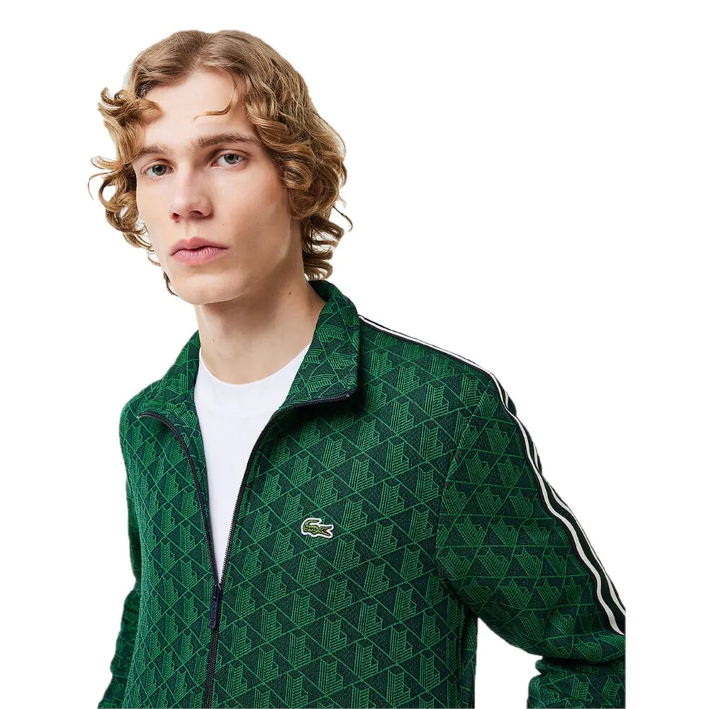 Lacoste All Over Print Tracksuit Top detail 2