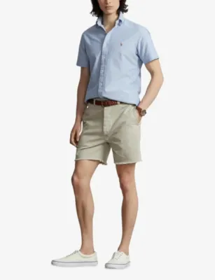 POLO RALPH LAUREN Logo-Embroidered Custom-Fit Cotton Oxford Shirt detail 2