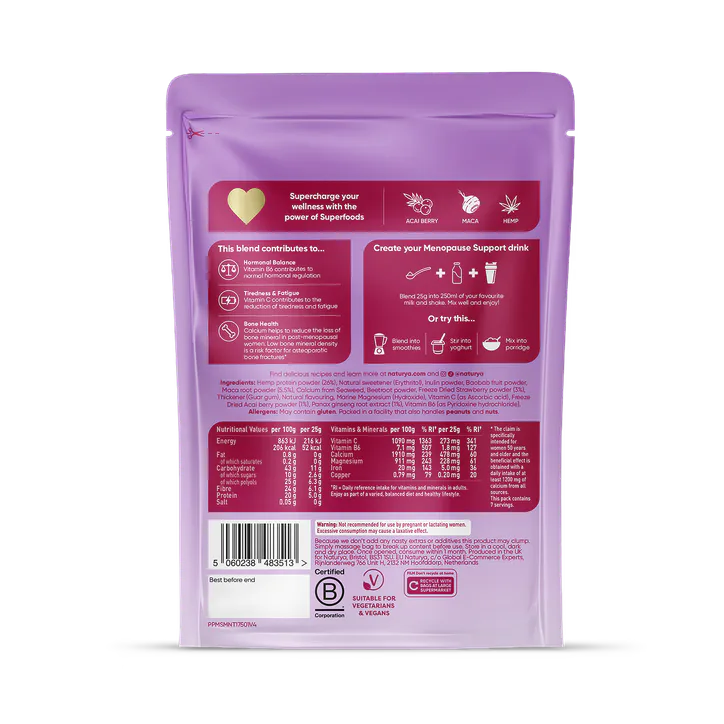 Naturya Menopause Support Mixed Berry 175g, additional product view 2