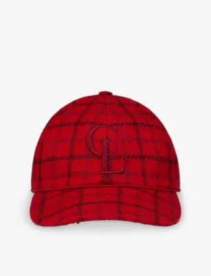 CHRISTIAN LOUBOUTIN Neocl Check-Print Wool And Leather Baseball Cap - M detail 3