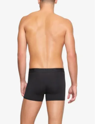 SKIMS Branded-waistband 3in stretch-modal boxer briefs detail 3