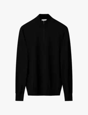 ETON Quarter Zip Knitted Merino-Wool Jumper