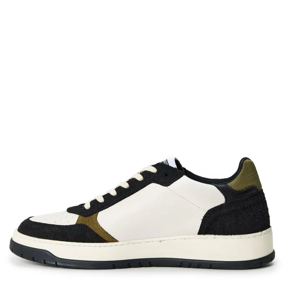 Steve Madden Men's Ace Chunky Trainers in Off White/Khaki, additional product view 2