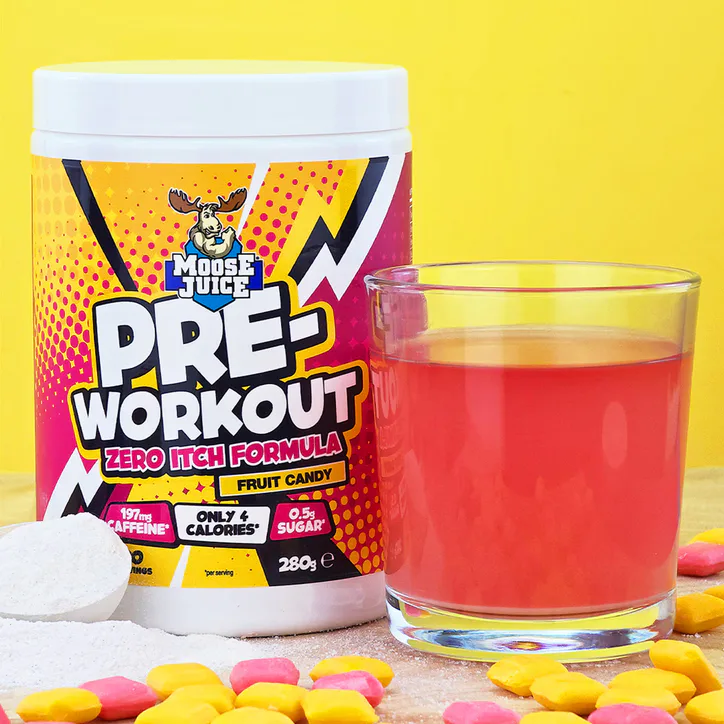 Muscle Moose Zero Itch Pre Workout - Fruit Candy 280g, additional product view 2
